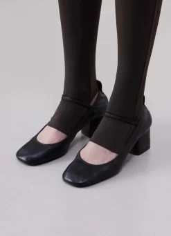 Best Sale BALLERINES À TALON CARRÉ DE 55MM Femme Chaussures