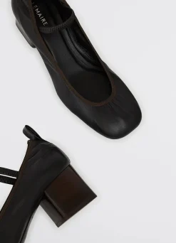 Best Sale BALLERINES À TALON CARRÉ DE 55MM Femme Chaussures