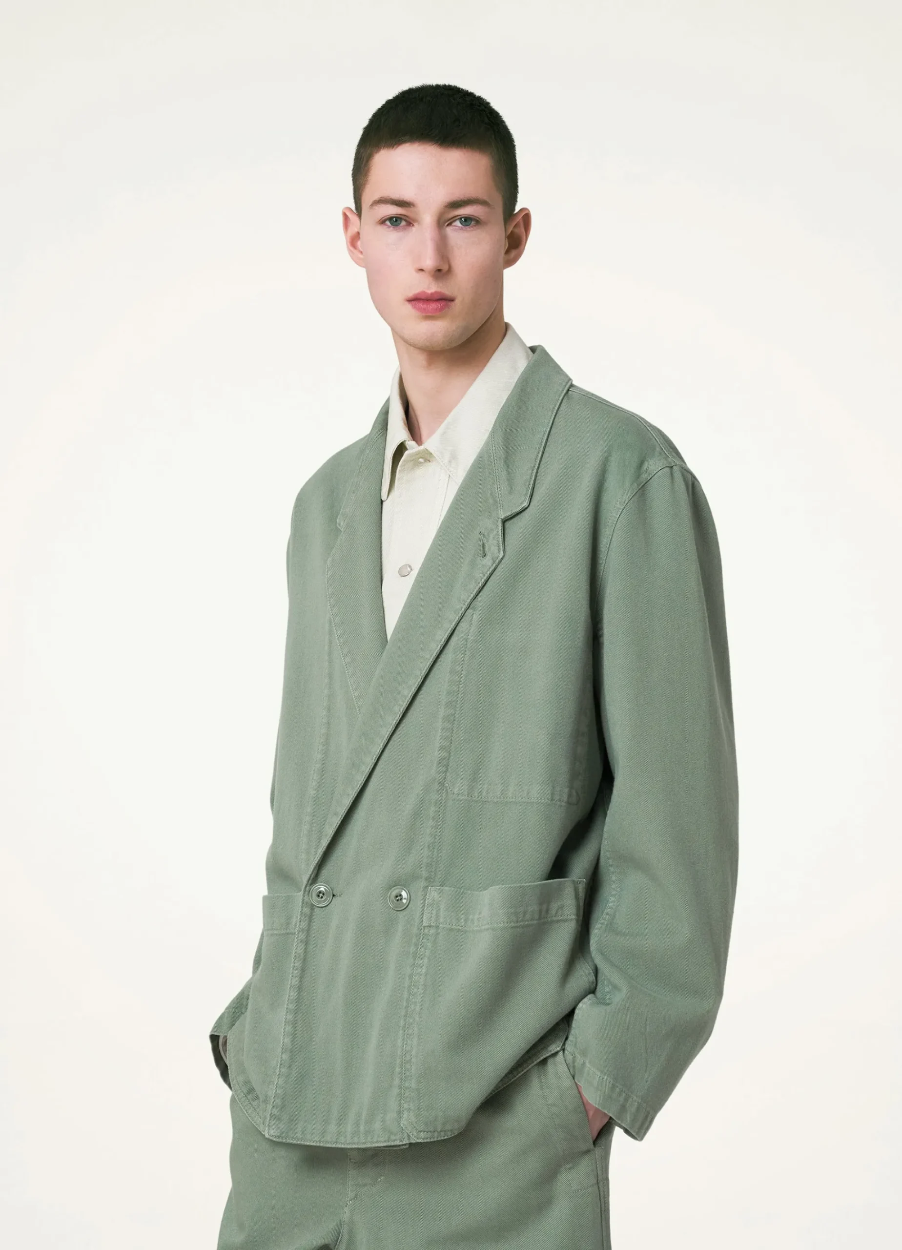 Hot BLAZER WORKWEAR Femme Denim|Vestes & Outerwear