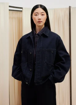 Online BLOUSON À QUATRE POCHES Femme Denim|Vestes & Outerwear