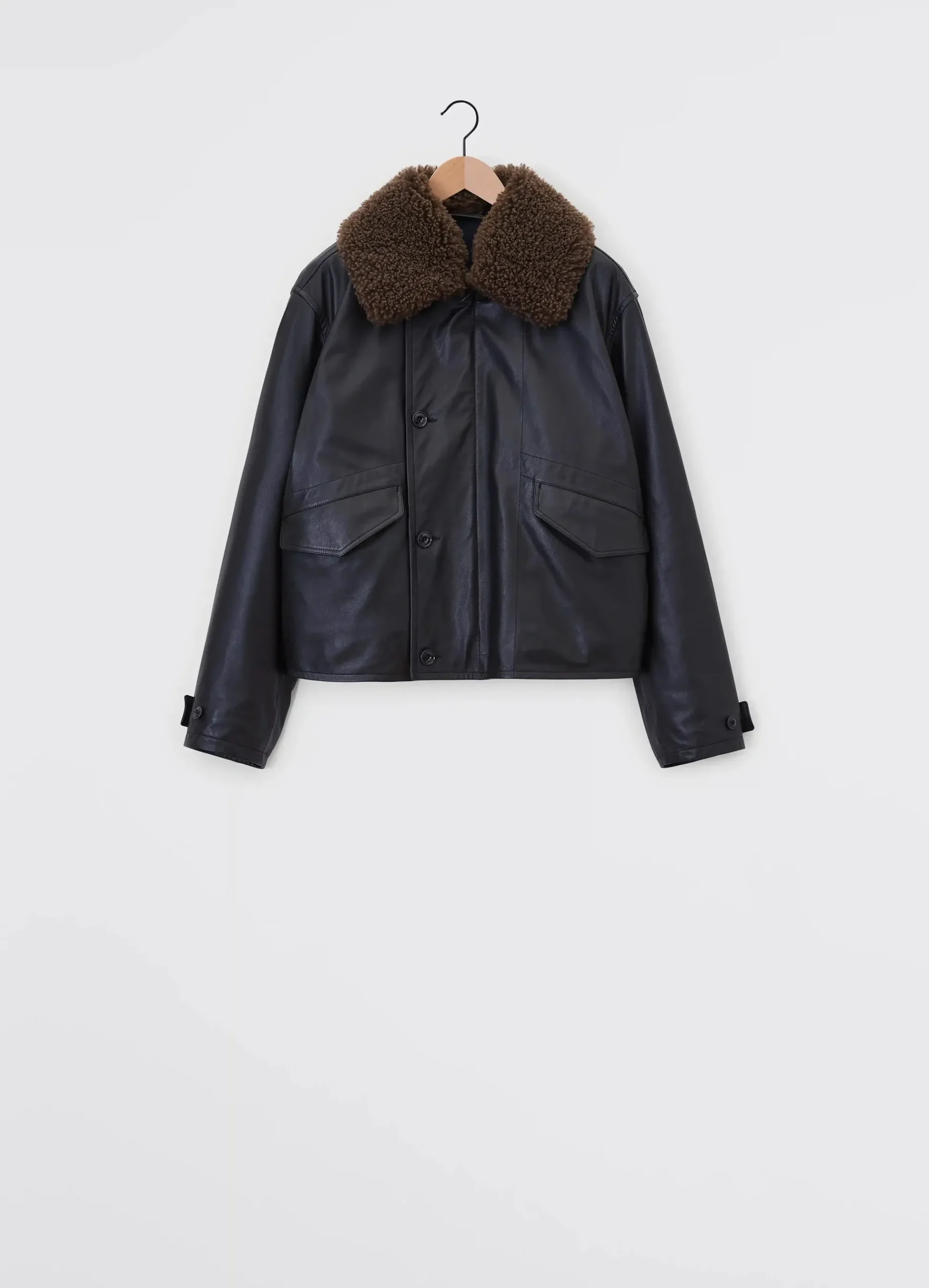 Cheap BLOUSON EN CUIR MATELASSÉ Homme Vestes & Outerwear