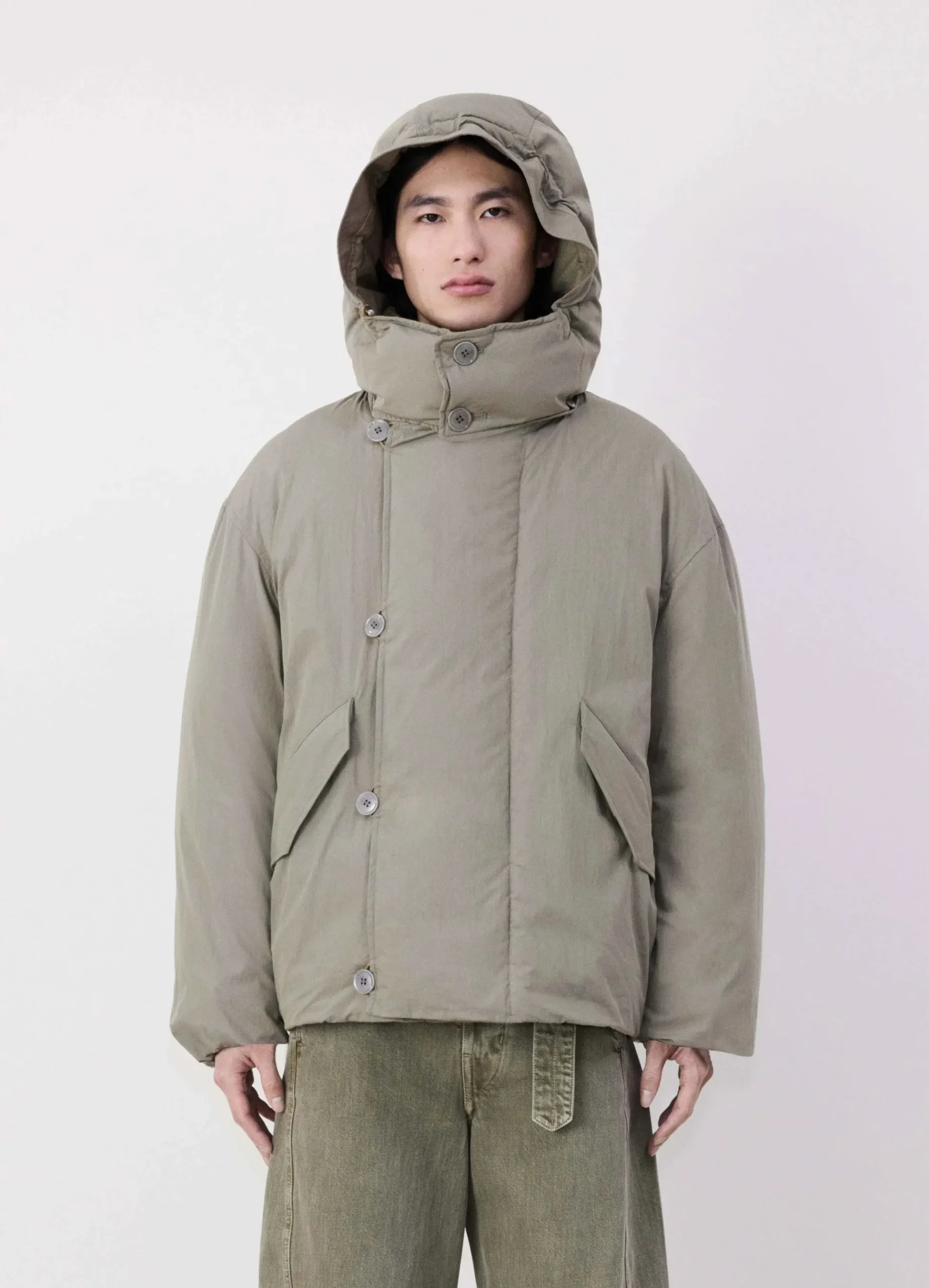 Clearance BLOUSON MATELASSÉ À CAPUCHE Homme Vestes & Outerwear