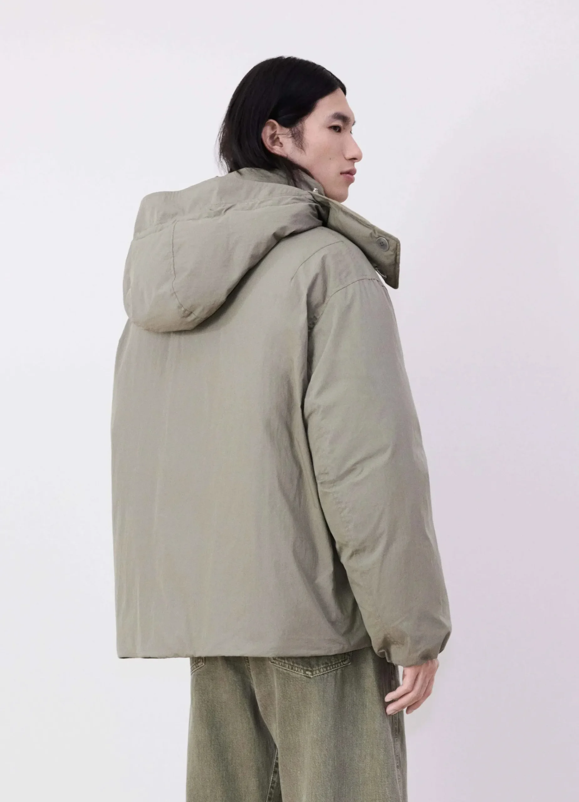 Clearance BLOUSON MATELASSÉ À CAPUCHE Homme Vestes & Outerwear