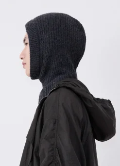 Fashion CAGOULE EN LAINE D'AGNEAU Femme Accessoires Textiles|Accessoires Textiles