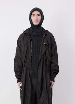 Fashion CAGOULE EN LAINE D'AGNEAU Femme Accessoires Textiles|Accessoires Textiles