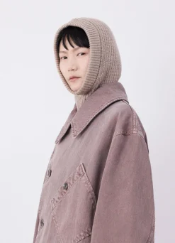 Cheap CAGOULE EN LAINE D'AGNEAU Femme Accessoires Textiles|Accessoires Textiles