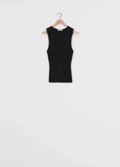 Cheap CARDIGAN AJUSTÉ SANS MANCHES Femme Maille|Hauts