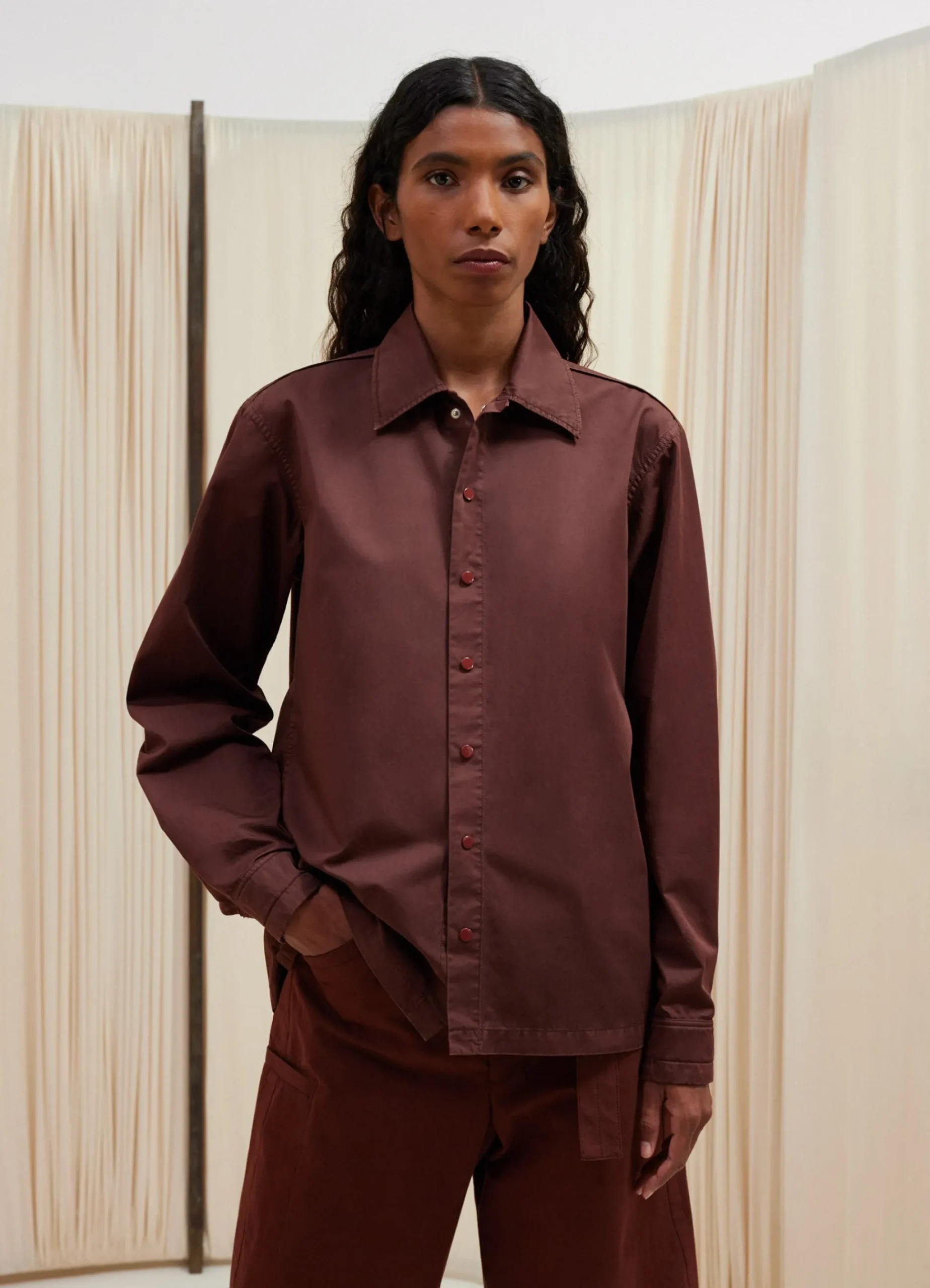 Hot CHEMISE À BOUTON-PRESSION Femme Chemises