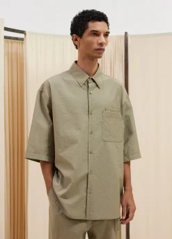 Store CHEMISE À MANCHES COURTES ET À POCHE DOUBLE Homme Chemises
