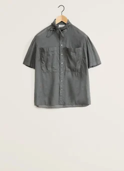 Clearance CHEMISE À MANCHES COURTES ET FOULARD Femme Chemises
