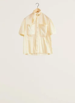 Discount CHEMISE À MANCHES COURTES ET FOULARD Femme Chemises