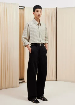Cheap CHEMISE À MANCHES LONGUES ET À POCHE DOUBLE Homme Chemises
