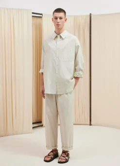 Shop CHEMISE À MANCHES LONGUES ET À POCHE DOUBLE Homme Chemises