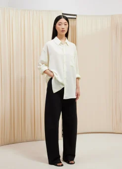 Hot CHEMISE À POCHE DOUBLÉE ET À MANCHES LONGUES Femme Chemises|Chemises
