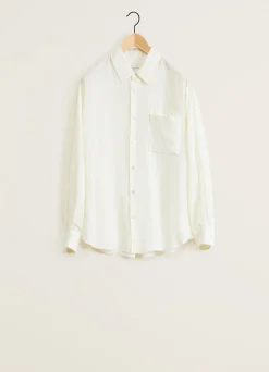 Hot CHEMISE À POCHE DOUBLÉE ET À MANCHES LONGUES Femme Chemises|Chemises