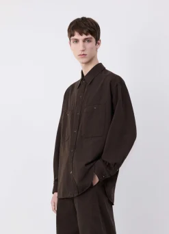 New CHEMISE EN DENIM À BOUTONS PRESSION Homme Denim|Chemises