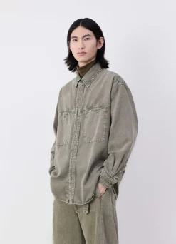 Hot CHEMISE EN DENIM À BOUTONS PRESSION Homme Denim|Chemises