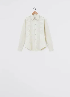 Hot CHEMISE FRONCÉE À SURPIQÛRES Femme Chemises
