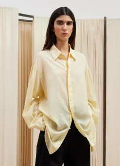 Clearance CHEMISE LÉGÈRE À COL DROIT Femme Chemises