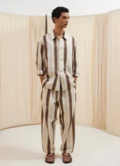 Fashion CHEMISE PYJAMA À MANCHES Homme Chemises