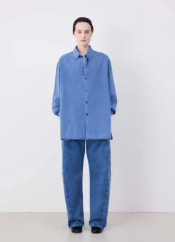 Best Sale CHEMISE TWISTED EN DENIM Femme Denim|Chemises