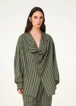 Store CHEMISIER À ENCOLURE SOUPLE Femme Hauts