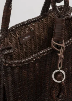 New CHEVRON LEATHER TOTE M Femme Autres Sacs|Autres Sacs