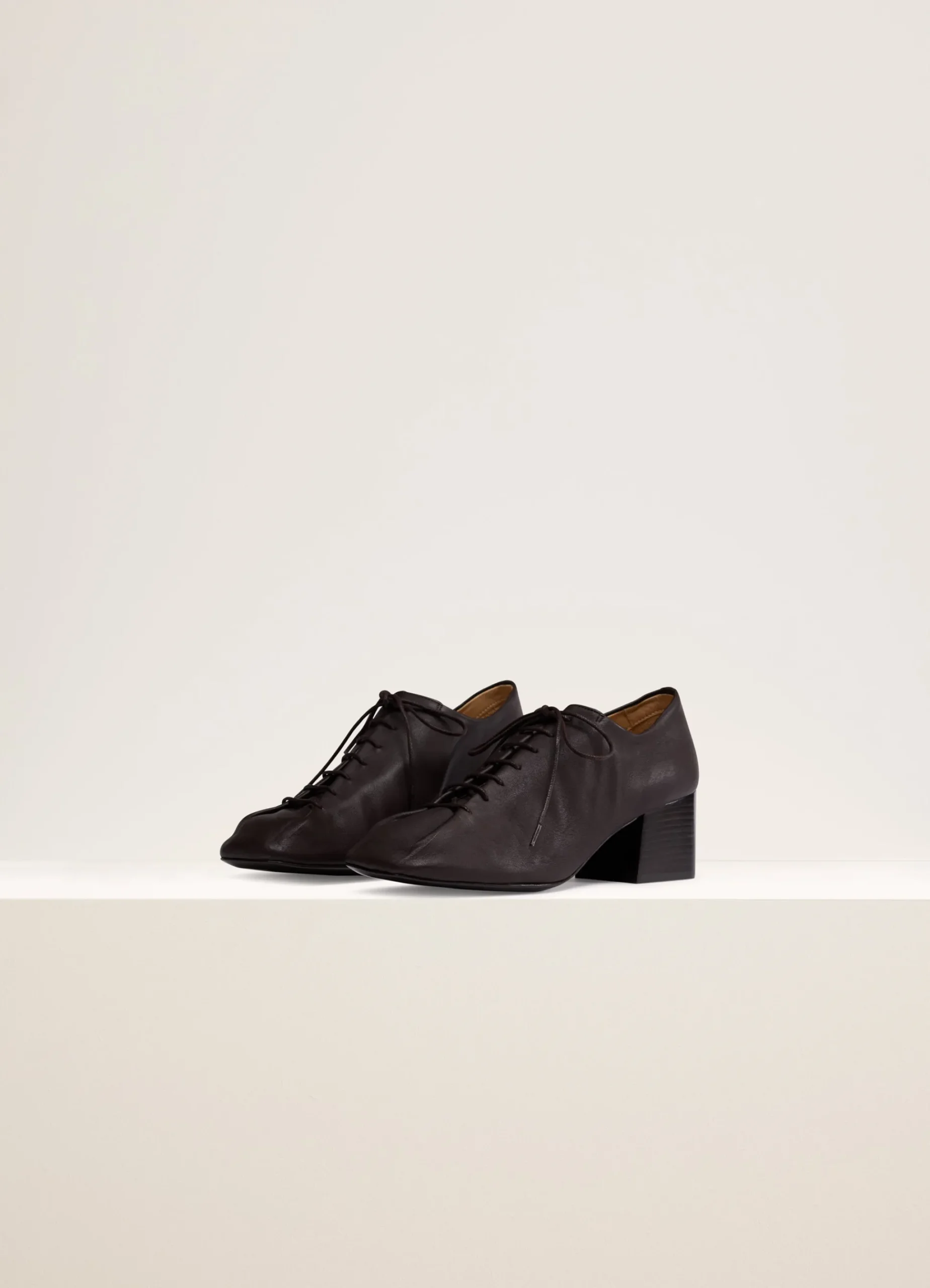 Flash Sale DERBIES SOURIS CLASSIQUES À TALON CUBAIN Femme Chaussures