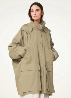 Online IMPERMÉABLE AVEC CAPUCHE AMOVIBLE Femme Manteaux