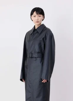New IMPERMÉABLE CEINTURÉ À FENTES Femme Manteaux