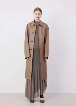 Outlet IMPERMÉABLE CEINTURÉ À FENTES Femme Manteaux