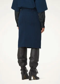 New JUPE DROITE Femme Denim|Jupes