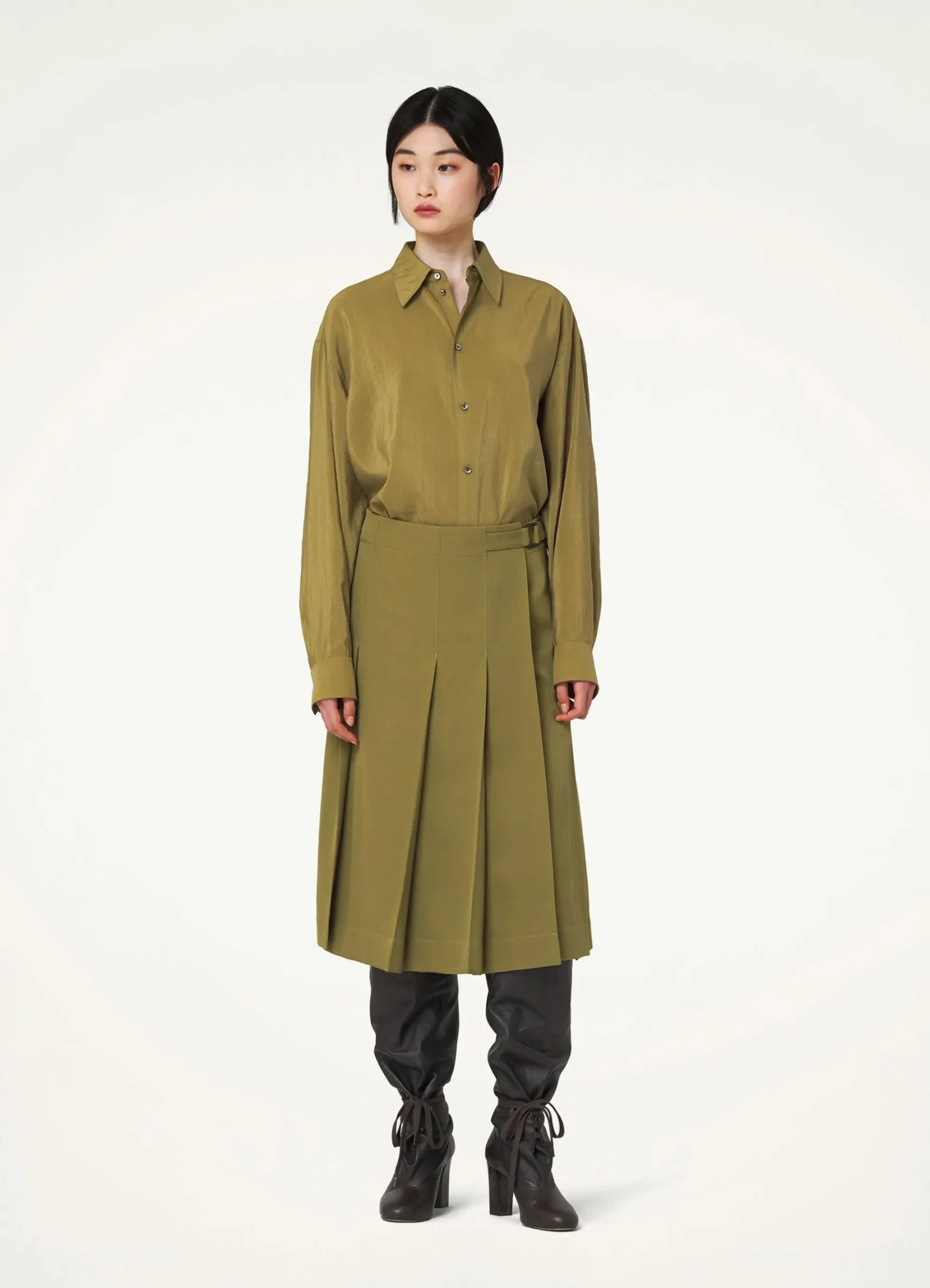Discount JUPE ENVELOPPANTE À PLIS Femme Jupes
