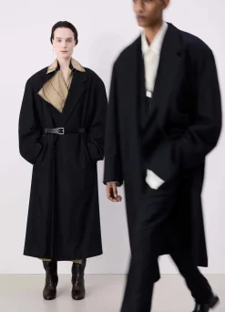 Best Sale MANTEAU MAXI À DOUBLE BOUTONNAGE Femme Manteaux|Manteaux