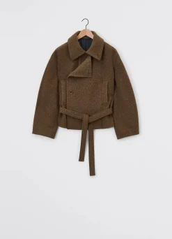 Best Sale MANTEAU PEIGNOIR ASYMÉTRIQUE COURT Femme Manteaux
