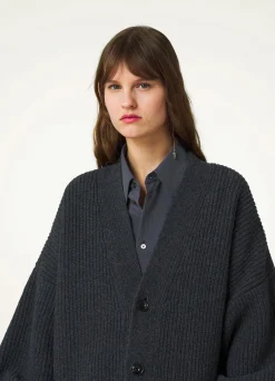 Sale MANTEAU-CARDIGAN FEUTRÉ Femme Maille|Manteaux