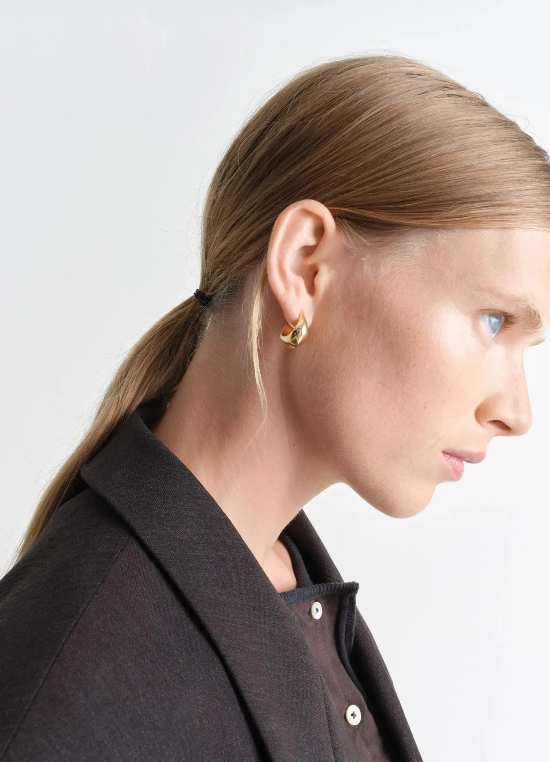 Discount MINI BOUCLES D'OREILLE DROP INCURVÉES Femme Bijoux