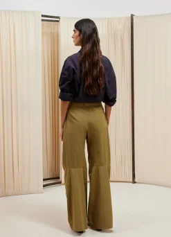 Online PANTALON À JAMBE LARGE Femme Pantalons