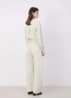 Best PANTALON ARRONDI TAILLE HAUTE Femme Pantalons|Denim