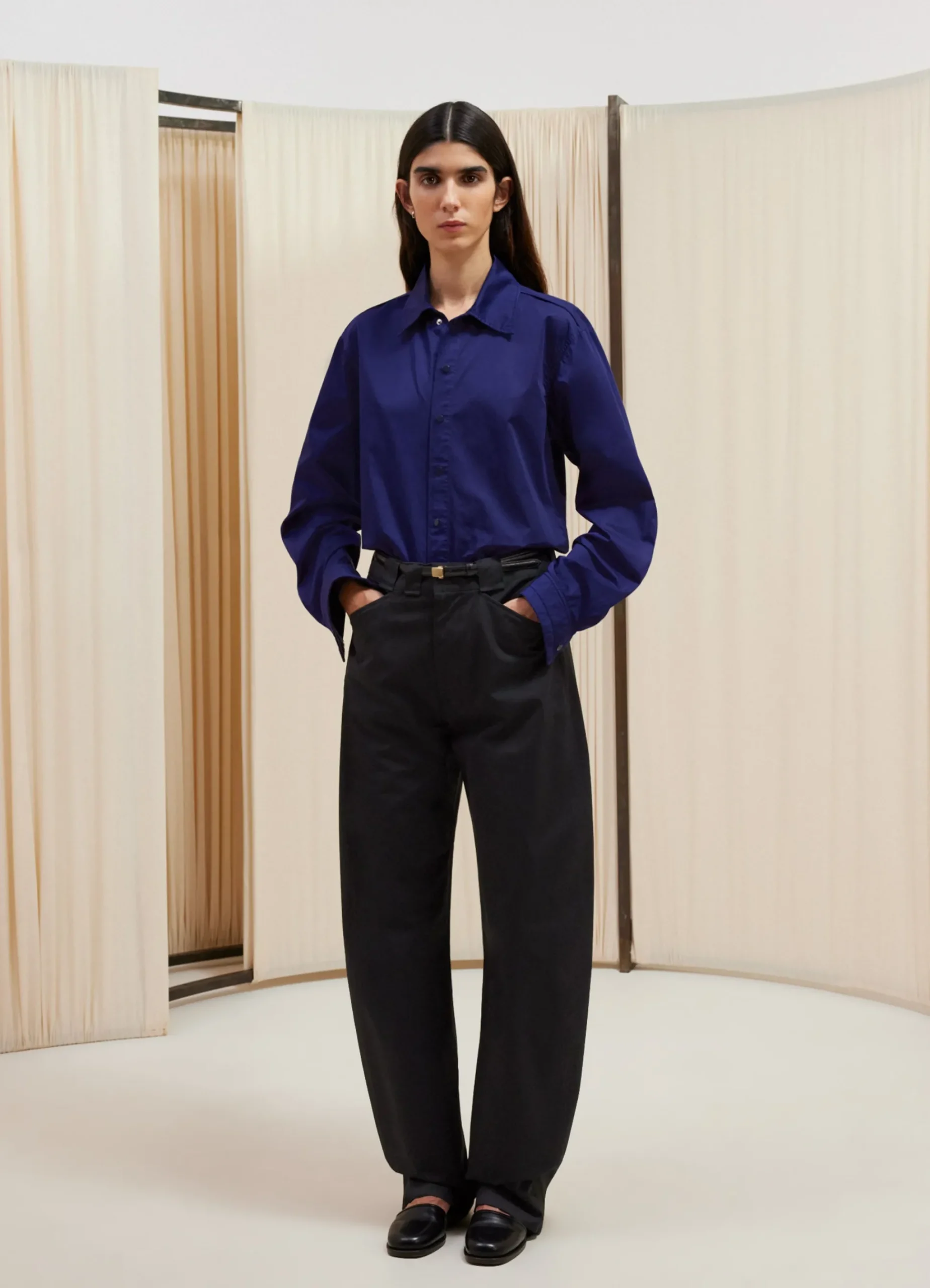 Outlet PANTALON CHINO LARGE Femme Pantalons