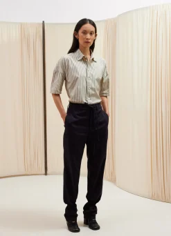 Best PANTALON DROIT À FICELLES Femme Pantalons