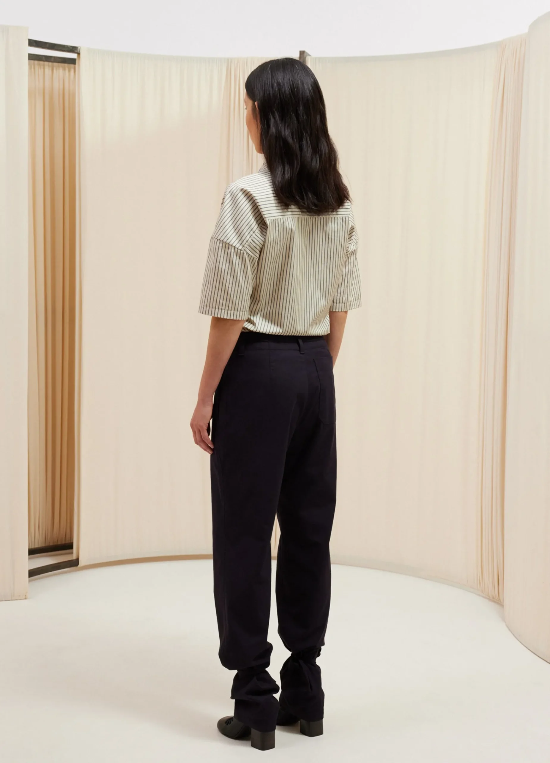 Best PANTALON DROIT À FICELLES Femme Pantalons