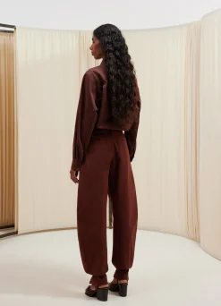 Online PANTALON FUSELÉ ET CEINTURÉ Femme Pantalons