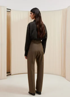 Cheap PANTALON TAILLEUR PLISSÉ Femme Pantalons