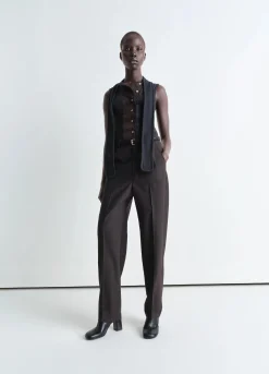 Cheap PANTALON TAILORED CEINTURÉ Femme Pantalons
