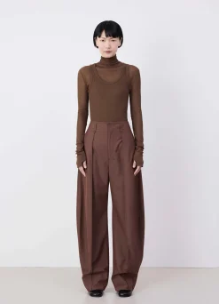 Store PANTALON TAILORED INCURVÉ À VOLUME Femme Pantalons