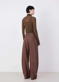 Store PANTALON TAILORED INCURVÉ À VOLUME Femme Pantalons
