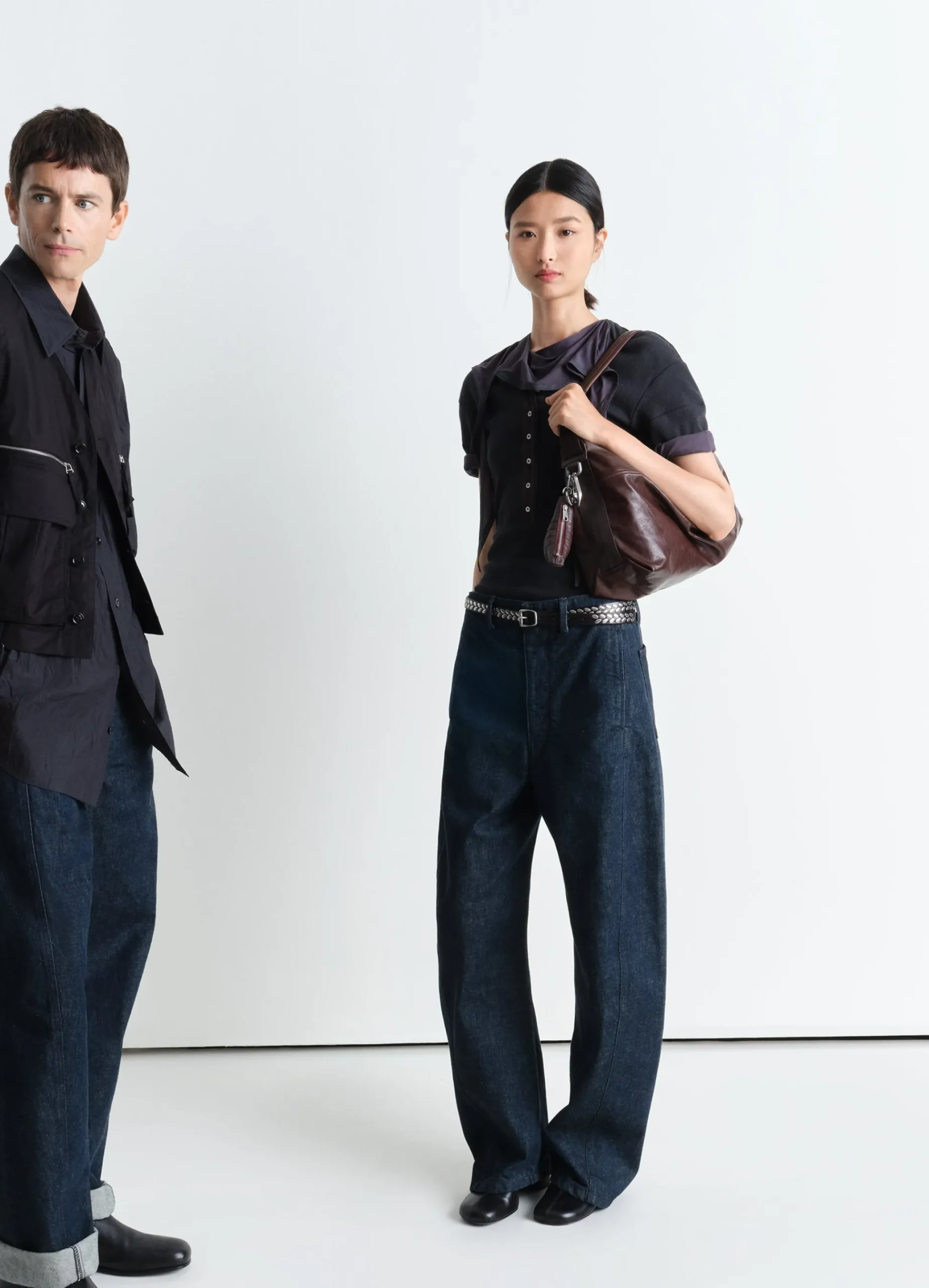 Outlet PANTALON TWISTED CEINTURÉ Femme Denim|Pantalons