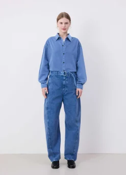 Clearance PANTALON TWISTED CEINTURÉ Femme Denim|Pantalons