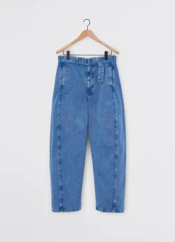 Clearance PANTALON TWISTED CEINTURÉ Femme Denim|Pantalons